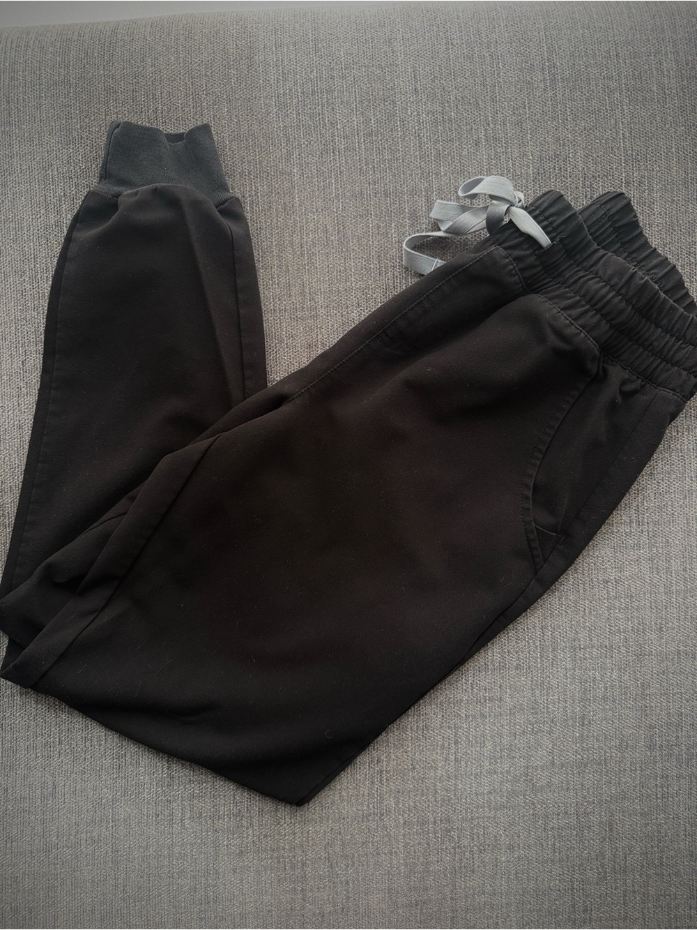 Figs Women's Black Joggers with Drawstring Waist
